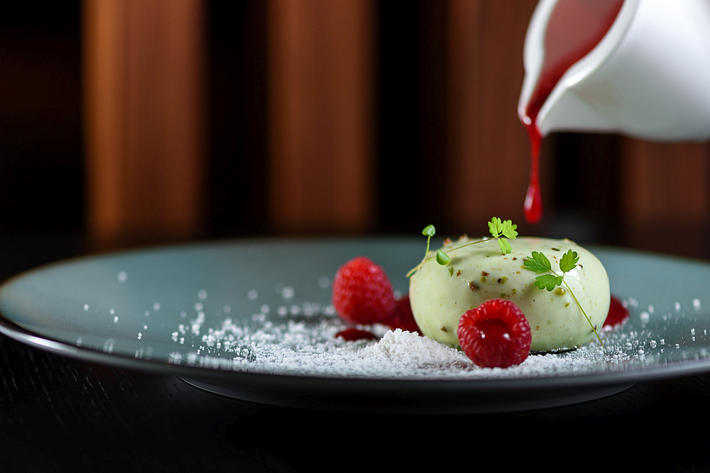 Dessert-Pistachio-mousse-TheKitchenCaters-Catering-Budapest